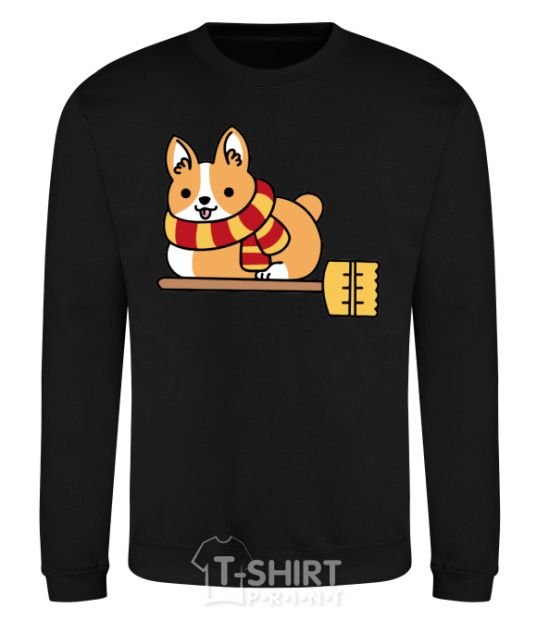 Свитшот Corgi potter gryffindor Черный фото