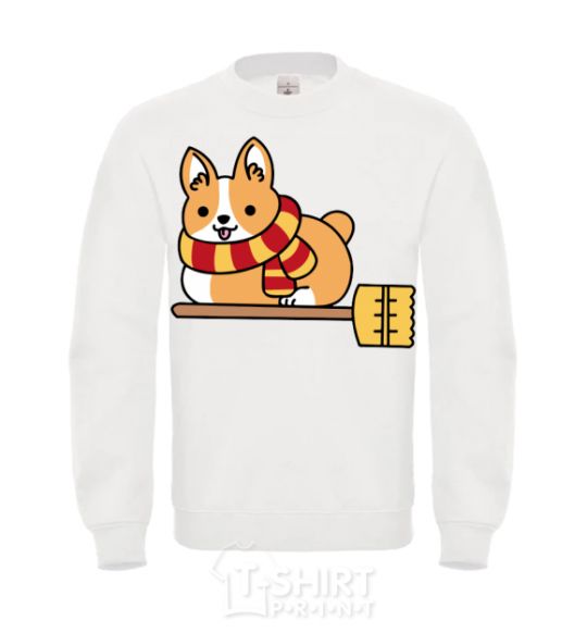 Свитшот Corgi potter gryffindor Белый фото