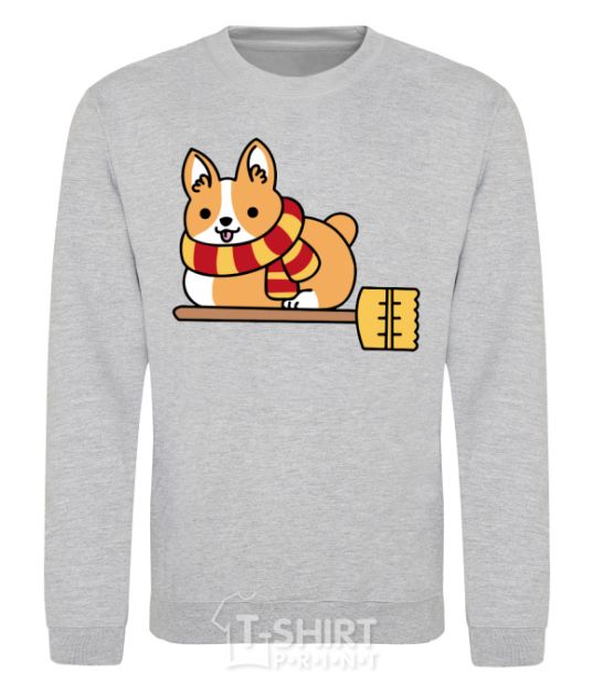 Sweatshirt Corgi potter gryffindor sport-grey фото