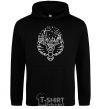 Men`s hoodie Hogwarts owl black фото