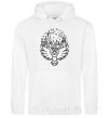 Men`s hoodie Hogwarts owl White фото