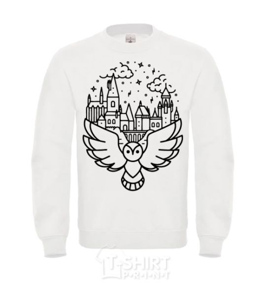 Sweatshirt Hogwarts owl White фото