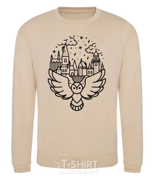 Sweatshirt Hogwarts owl sand фото