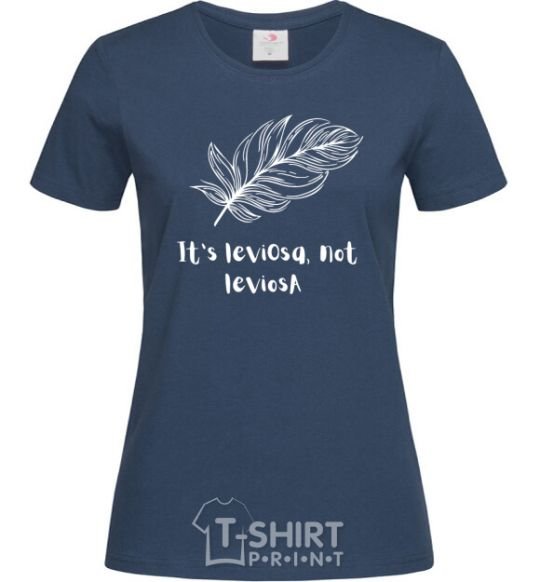 Women's T-shirt It's leviosa navy-blue фото