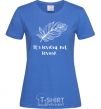 Women's T-shirt It's leviosa royal-blue фото