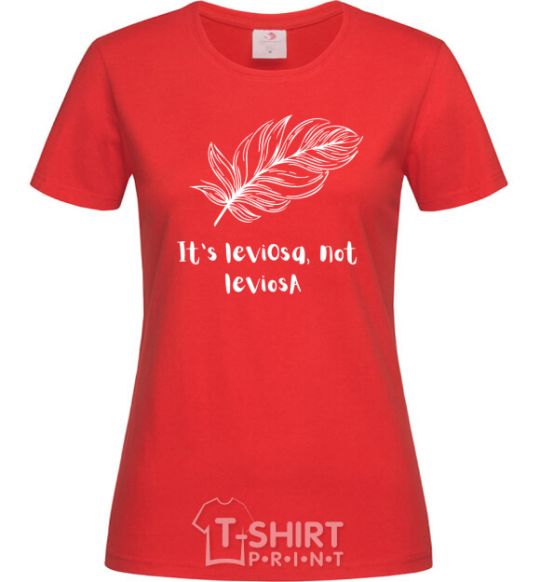 Women's T-shirt It's leviosa red фото