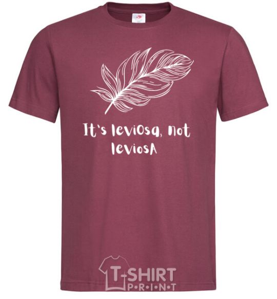 Men's T-Shirt It's leviosa burgundy фото