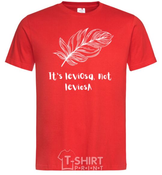 Men's T-Shirt It's leviosa red фото