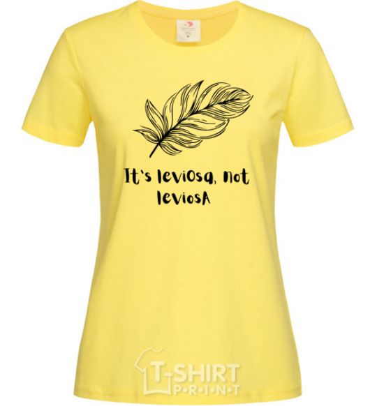 Women's T-shirt It's leviosa cornsilk фото