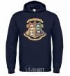 Men`s hoodie Pawgwarts Harry Potter navy-blue фото