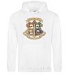 Men`s hoodie Pawgwarts Harry Potter White фото