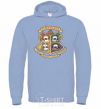 Men`s hoodie Pawgwarts Harry Potter sky-blue фото