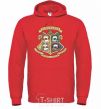 Men`s hoodie Pawgwarts Harry Potter bright-red фото