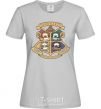 Women's T-shirt Pawgwarts Harry Potter grey фото