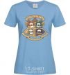 Women's T-shirt Pawgwarts Harry Potter sky-blue фото