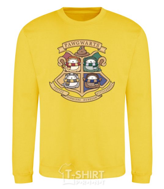 Sweatshirt Pawgwarts Harry Potter yellow фото