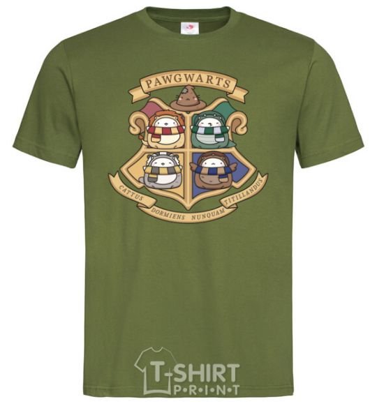 Men's T-Shirt Pawgwarts Harry Potter millennial-khaki фото