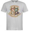 Men's T-Shirt Pawgwarts Harry Potter grey фото