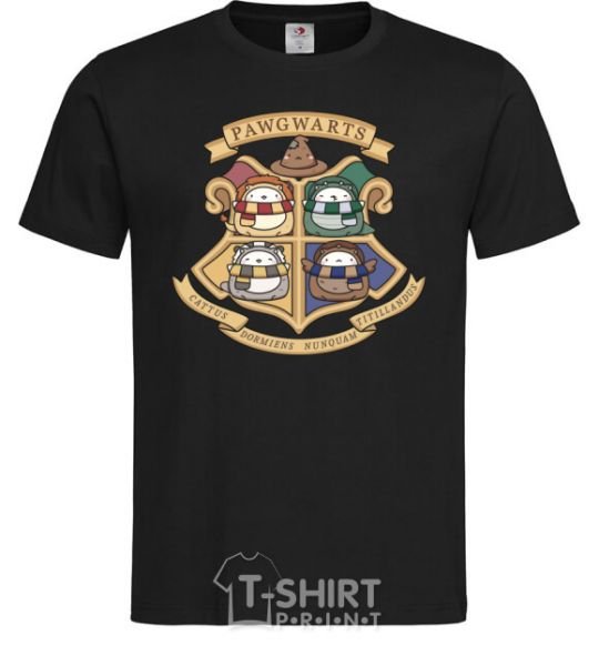 Men's T-Shirt Pawgwarts Harry Potter black фото