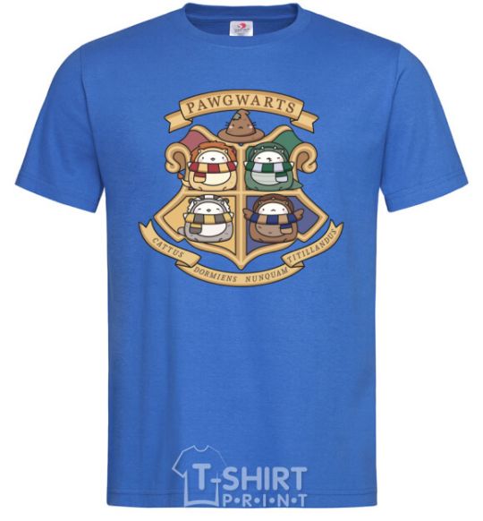 Men's T-Shirt Pawgwarts Harry Potter royal-blue фото