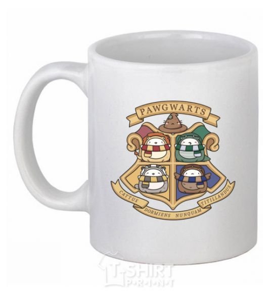 Ceramic mug Pawgwarts Harry Potter White фото