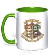 Mug with a colored handle Pawgwarts Harry Potter kelly-green фото