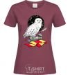 Women's T-shirt A Harry Potter boucle burgundy фото