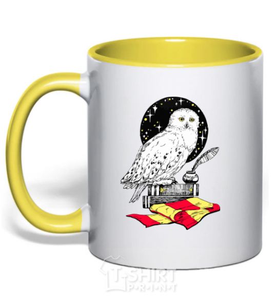 Mug with a colored handle A Harry Potter boucle yellow фото