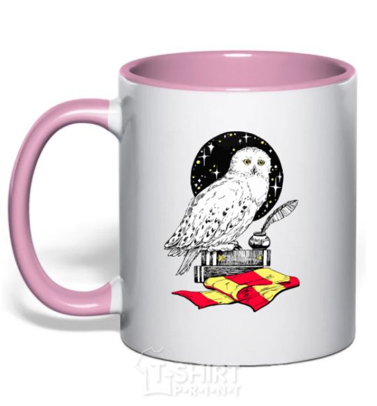Mug with a colored handle A Harry Potter boucle light-pink фото