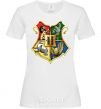 Women's T-shirt Hogwarts crest White фото