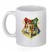 Ceramic mug Hogwarts crest White фото
