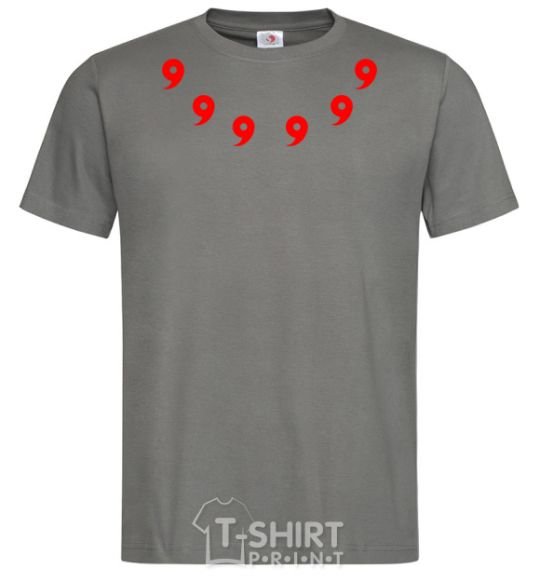 Men's T-Shirt Tags Uchiha dark-grey фото