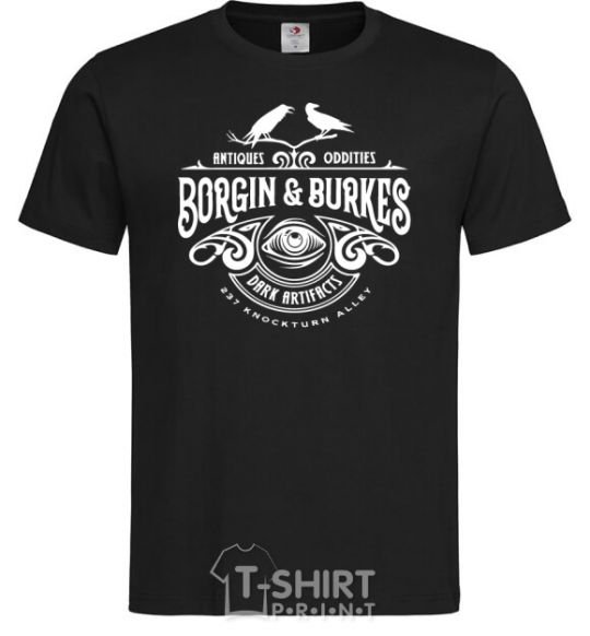 Men's T-Shirt Borgin and burkes Harry Potter black фото