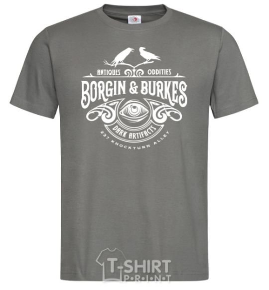 Men's T-Shirt Borgin and burkes Harry Potter dark-grey фото