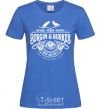 Women's T-shirt Borgin and burkes Harry Potter royal-blue фото