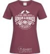 Women's T-shirt Borgin and burkes Harry Potter burgundy фото