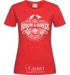 Women's T-shirt Borgin and burkes Harry Potter red фото