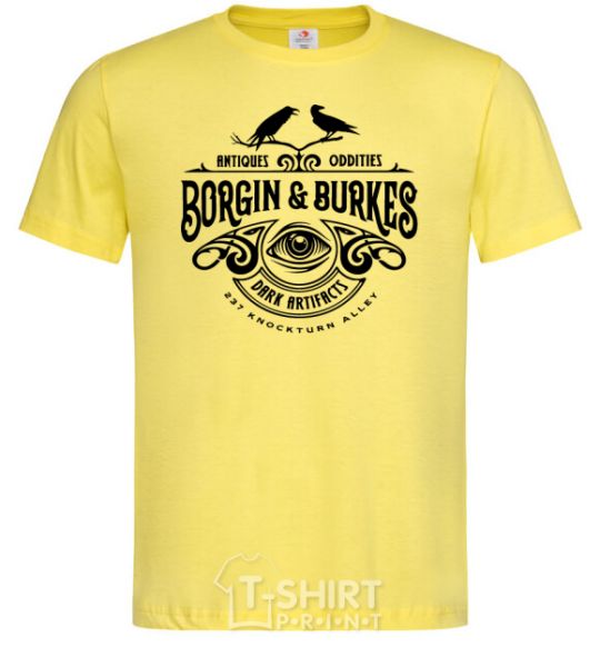 Мужская футболка Borgin and burkes Гарри Поттер Лимонный фото