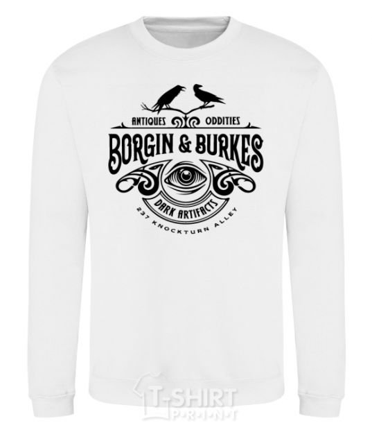 Свитшот Borgin and burkes Гарри Поттер Белый фото