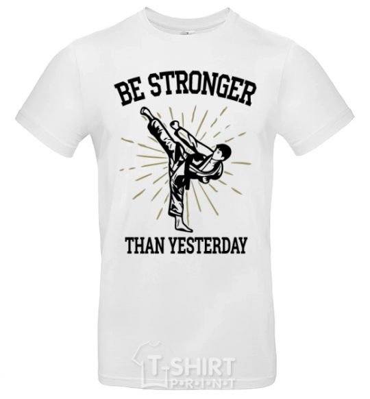 Men's T-Shirt Strongest White фото