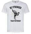 Men's T-Shirt Strongest White фото