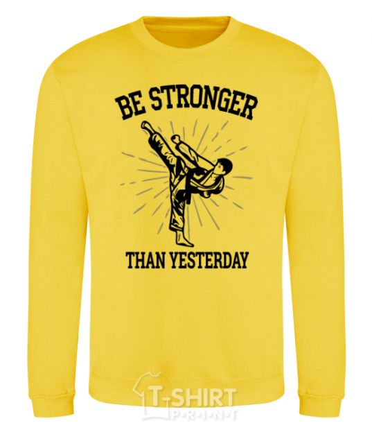 Sweatshirt Strongest yellow фото