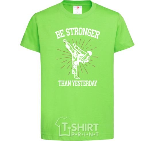Kids T-shirt Strongest orchid-green фото