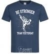 Men's T-Shirt Strongest navy-blue фото