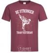 Men's T-Shirt Strongest burgundy фото