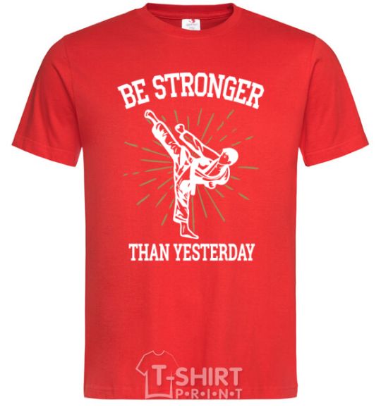 Men's T-Shirt Strongest red фото