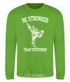 Sweatshirt Strongest orchid-green фото