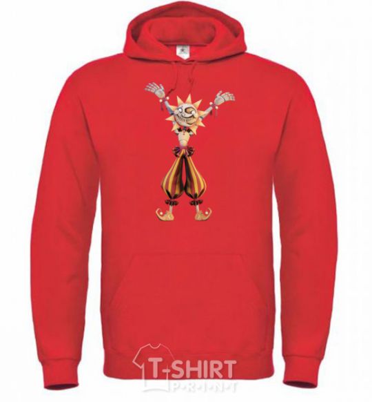 Men`s hoodie Five Nights at Freddys Sun bright-red фото