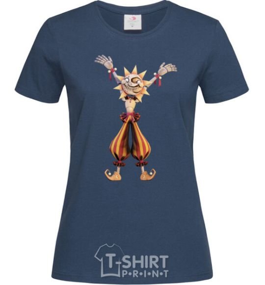 Women's T-shirt Five Nights at Freddys Sun navy-blue фото