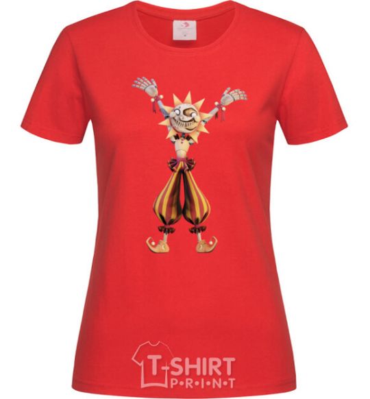 Women's T-shirt Five Nights at Freddys Sun red фото